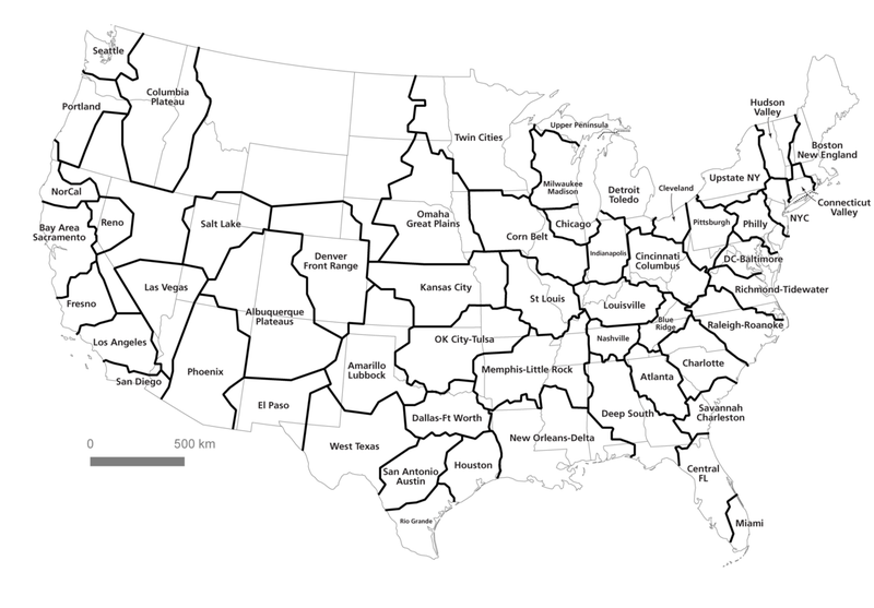Illustration for article titled A Different Map of the US - Economic Megaregions